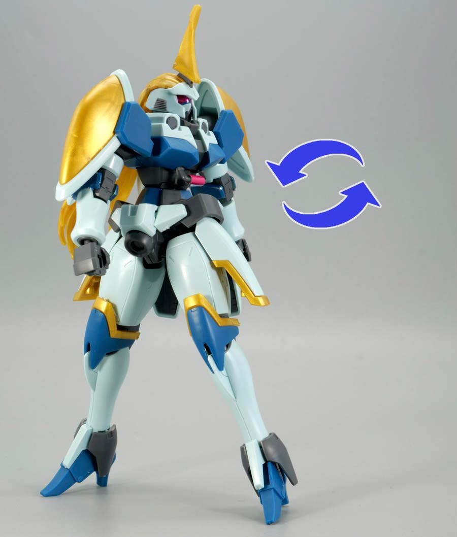 HGレオールのガンプラレビュー画像です