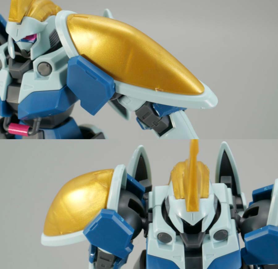 HGレオールのガンプラレビュー画像です