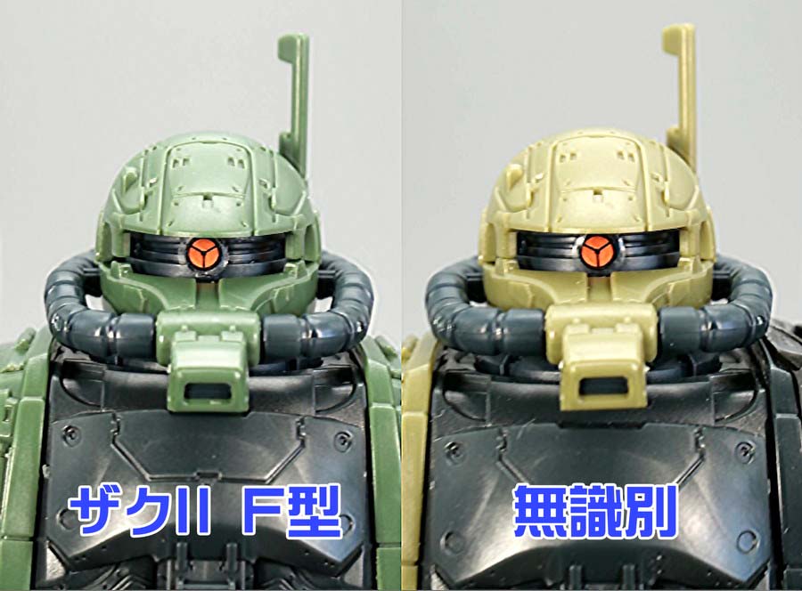 HGザクII F型 ルショーン機＆無識別型ザクII ルショーン機（復讐のレクイエム）のガンプラレビュー画像です