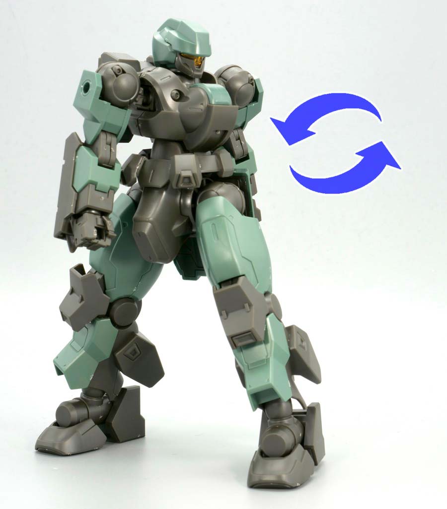 HGデスルターのガンプラレビュー画像です