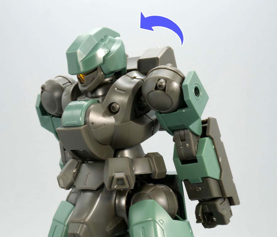 HGデスルターのガンプラレビュー画像です