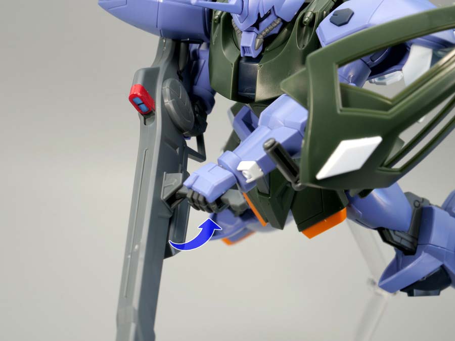 HGゲルググメナースのガンプラレビュー画像です