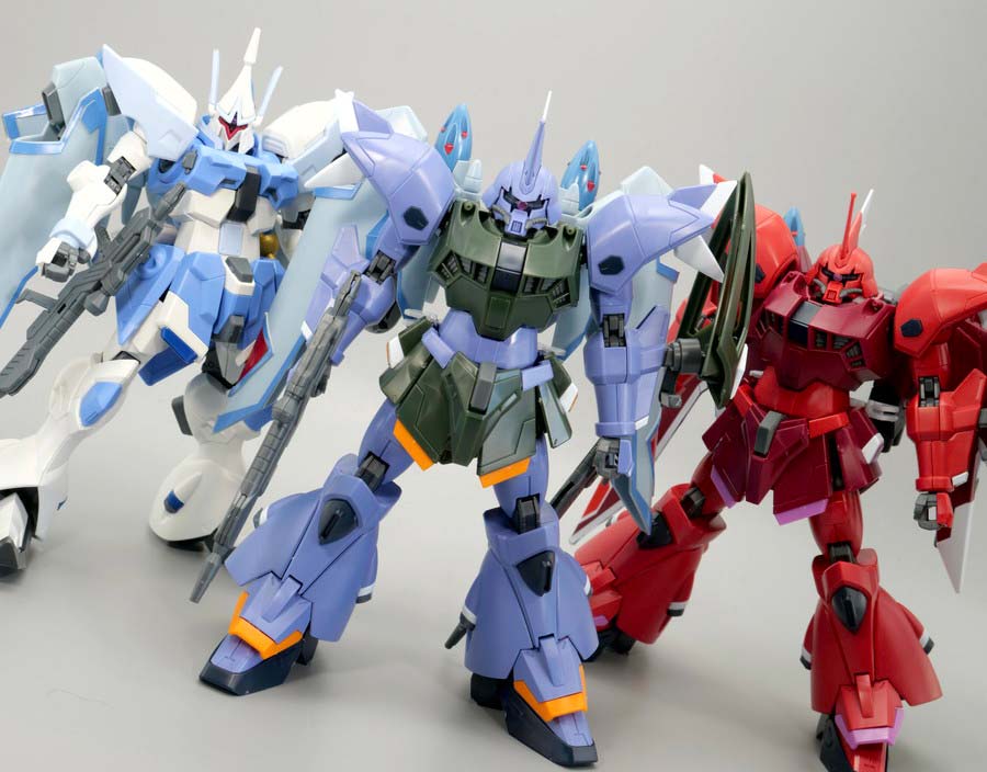 HGギャンシュトロームとゲルググメナースのガンプラ画像です