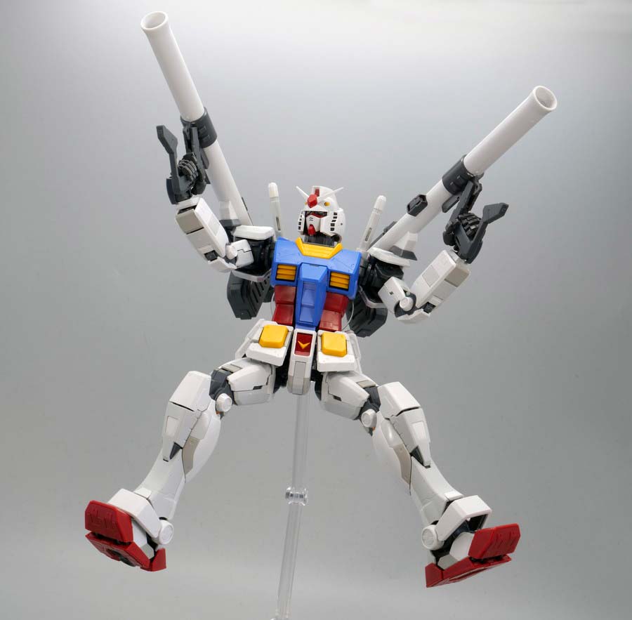 MG RX-78-2ガンダムVer.3.0用拡張セットのガンプラレビュー画像です