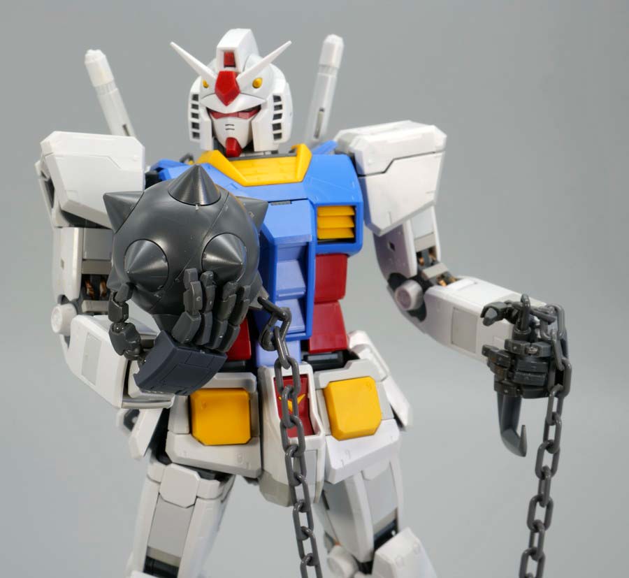 MG RX-78-2ガンダムVer.3.0用拡張セットのガンプラレビュー画像です