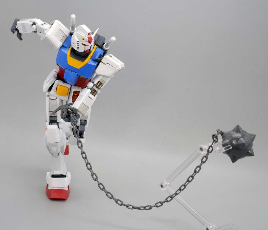 MG RX-78-2ガンダムVer.3.0用拡張セットのガンプラレビュー画像です