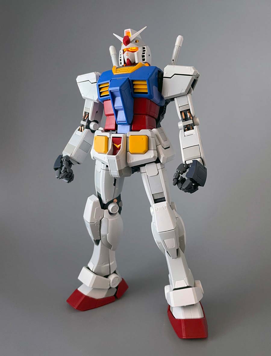 MG RX-78-2ガンダムVer.3.0用拡張セットのガンプラレビュー画像です