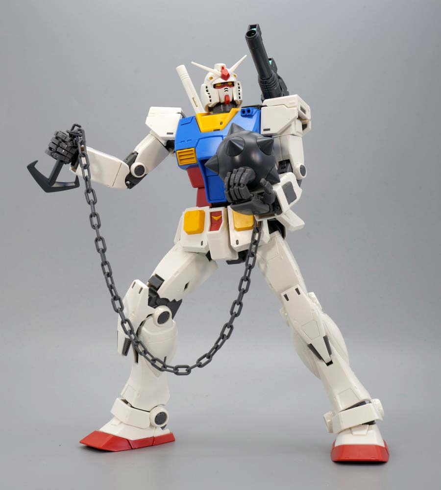 MG RX-78-2ガンダムVer.3.0用拡張セットのガンプラレビュー画像です