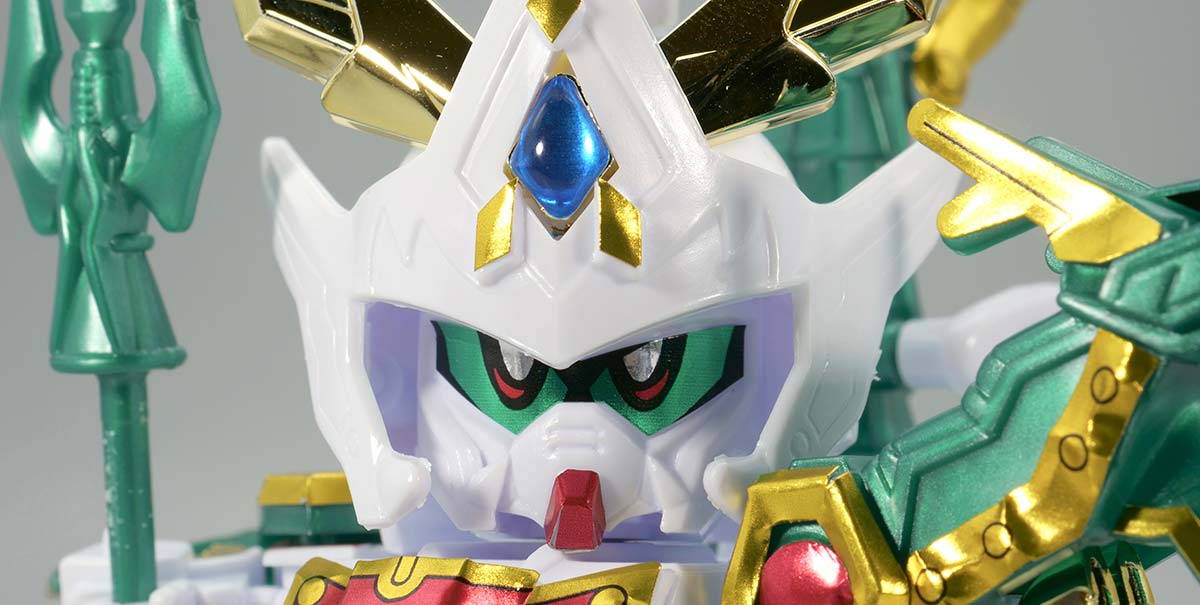 BB戦士 雷龍頑駄無（ライリュウガンダム）のガンプラレビュー画像です