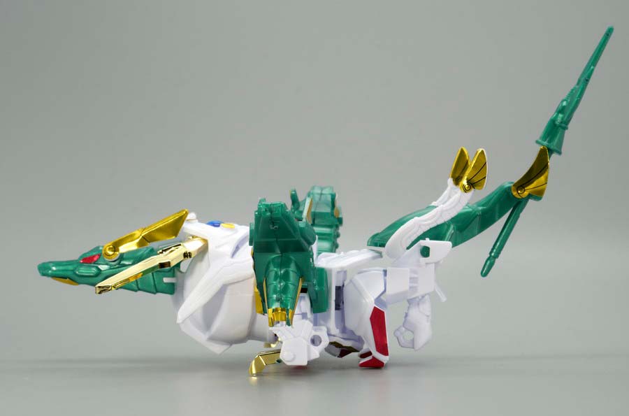 BB戦士 雷龍頑駄無（ライリュウガンダム）のガンプラレビュー画像です
