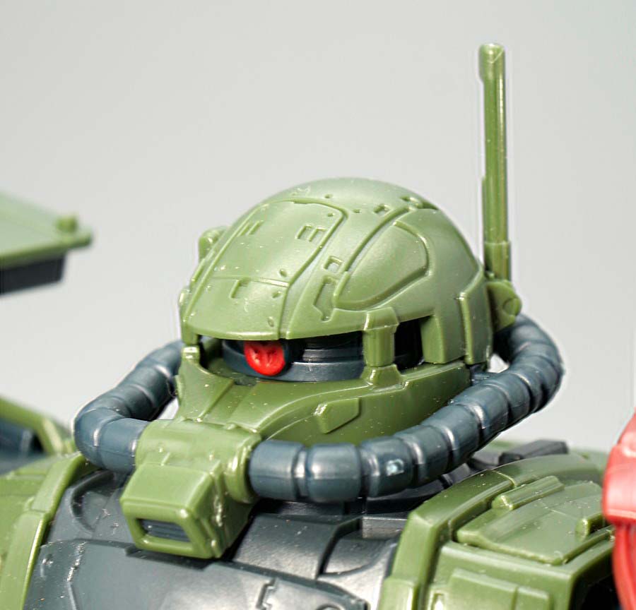 ＨＧ 1/144 ザクIIＦ型 チャブス機のガンプラレビュー画像です