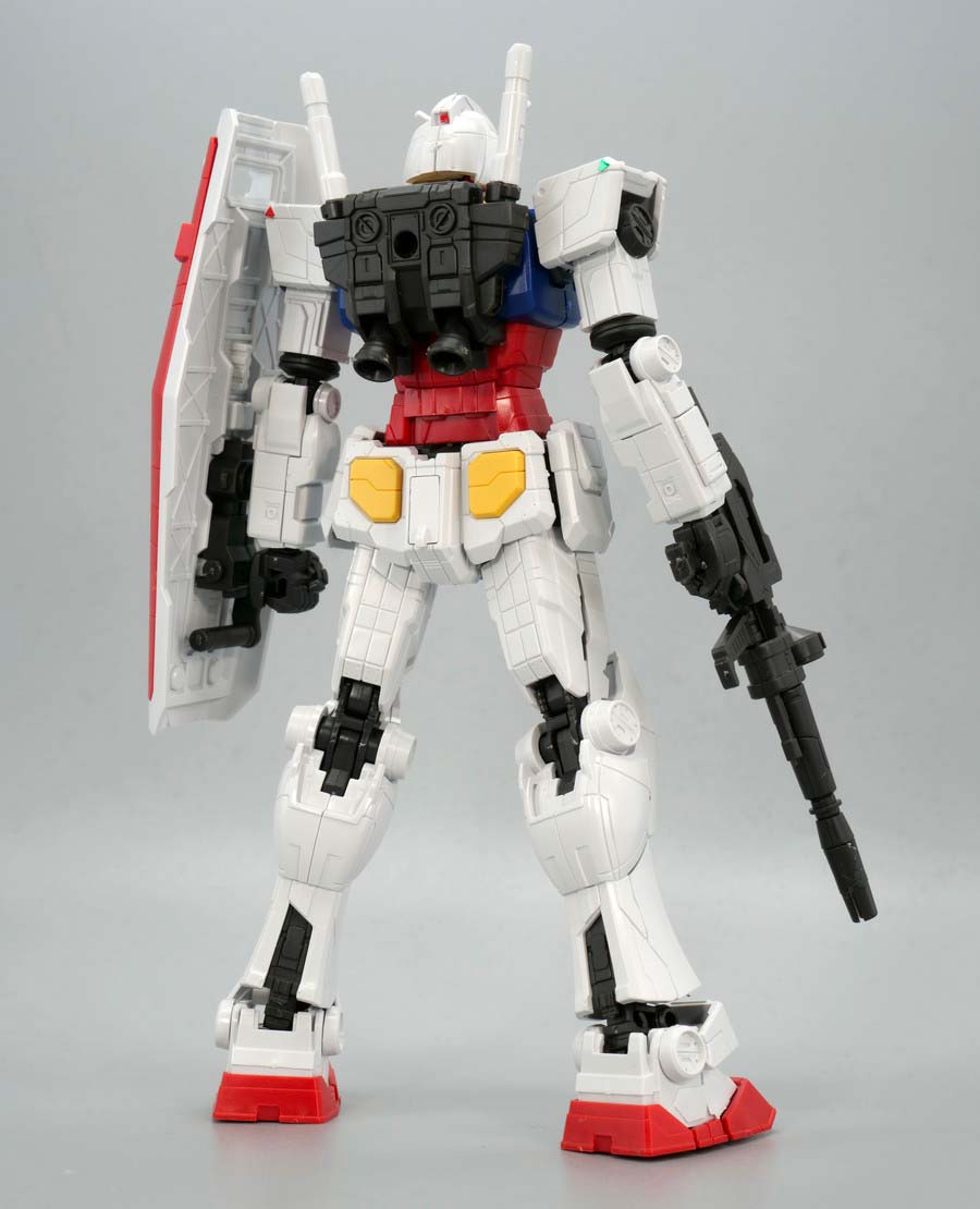 1/144 RX-78F00/Eガンダム（グラスフェザー装備）』のガンプラレビュー画像です