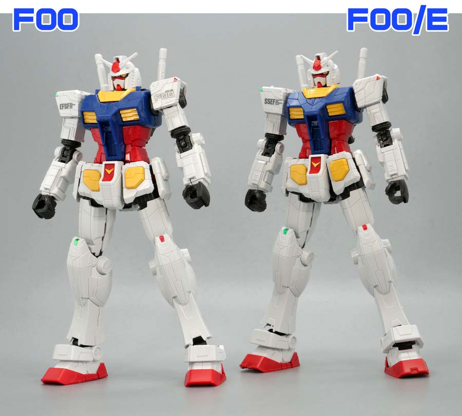 1/144 RX-78F00/Eガンダム（グラスフェザー装備）』のガンプラレビュー画像です