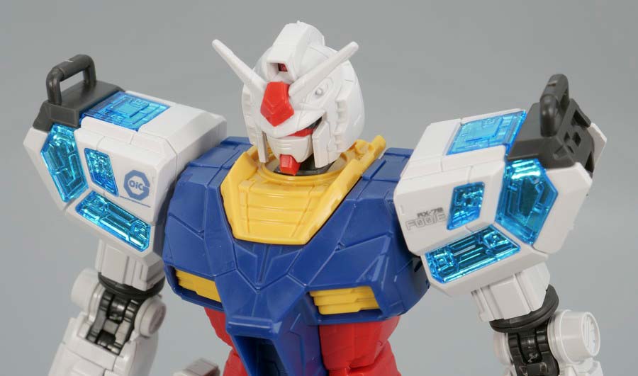 1/144 RX-78F00/Eガンダム（グラスフェザー装備）』のガンプラレビュー画像です