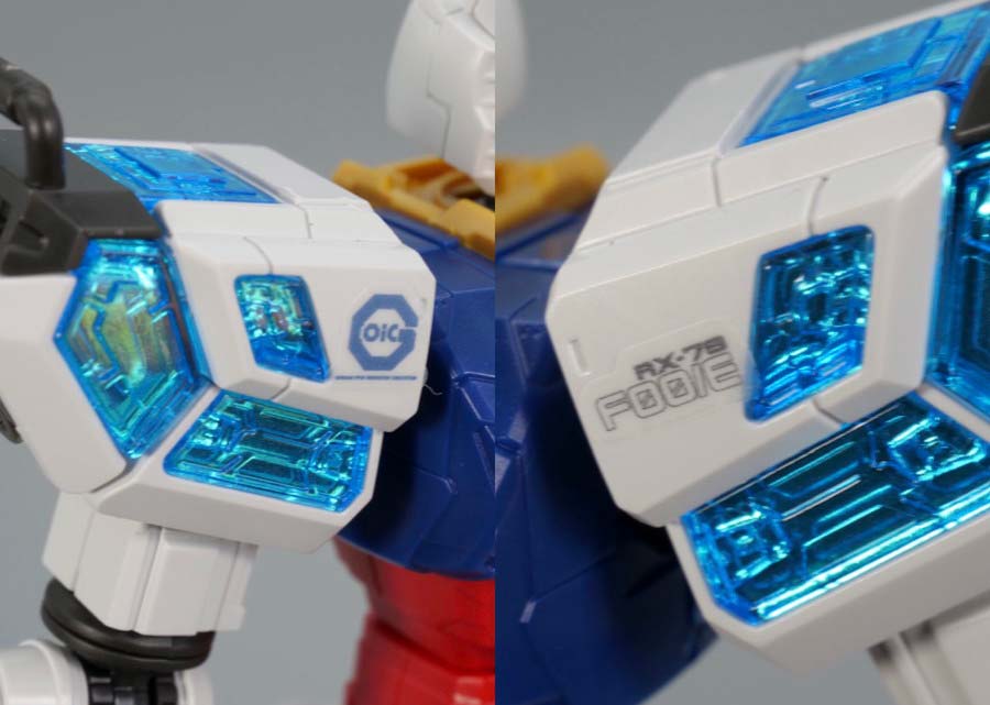 1/144 RX-78F00/Eガンダム（グラスフェザー装備）』のガンプラレビュー画像です