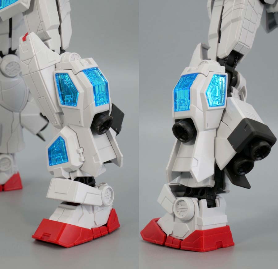1/144 RX-78F00/Eガンダム（グラスフェザー装備）』のガンプラレビュー画像です