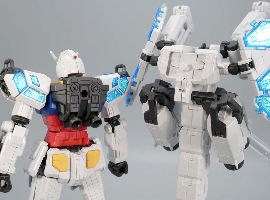 1/144 RX-78F00/Eガンダム（グラスフェザー装備）』のガンプラレビュー画像です
