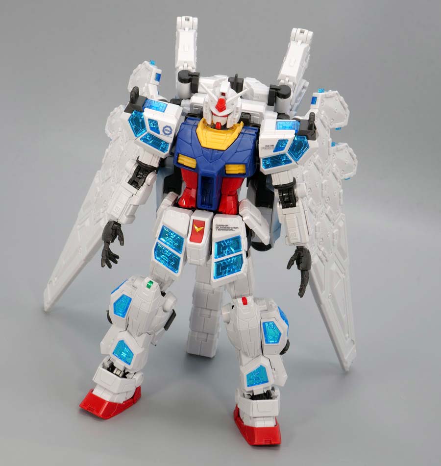 1/144 RX-78F00/Eガンダム（グラスフェザー装備）』のガンプラレビュー画像です