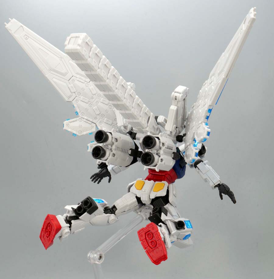 1/144 RX-78F00/Eガンダム（グラスフェザー装備）』のガンプラレビュー画像です