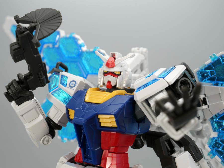 1/144 RX-78F00/Eガンダム（グラスフェザー装備）』のガンプラレビュー画像です