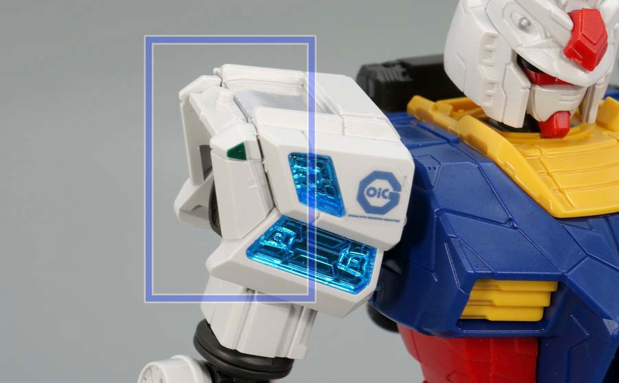 1/144 RX-78F00/Eガンダム（グラスフェザー装備）』のガンプラレビュー画像です