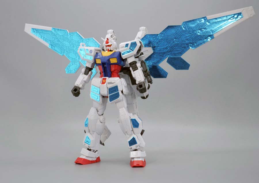 ENTRY GRADE オプションパーツセット（グラスフェザー装備）のガンプラレビュー画像です