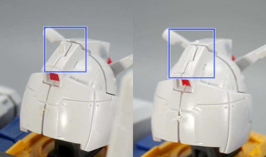 RX-78F00とF00/Eガンダムの違い・比較画像です