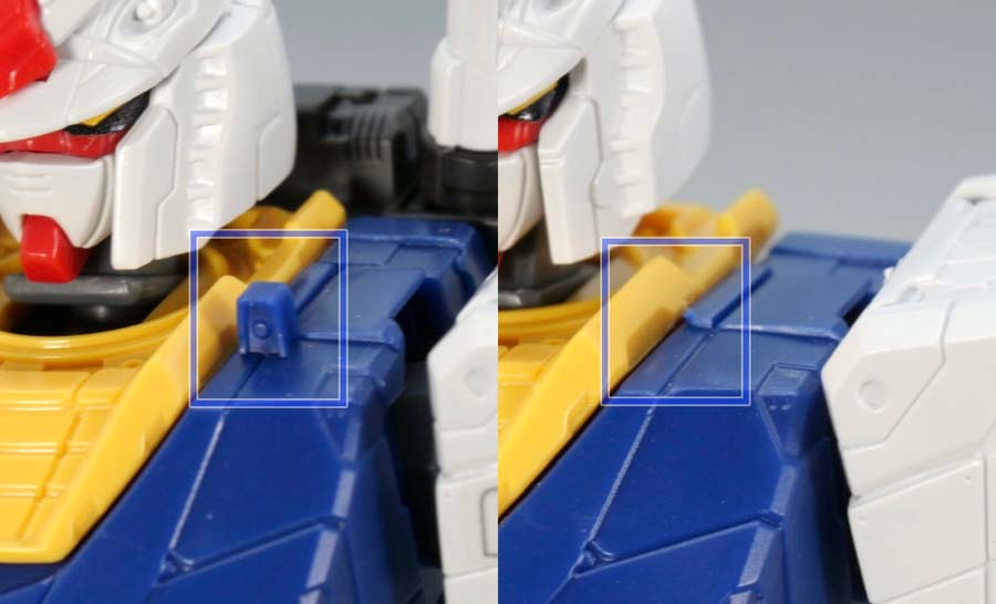 RX-78F00とF00/Eガンダムの違い・比較画像です