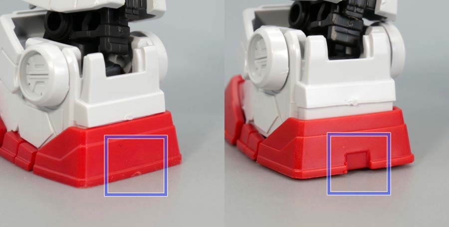 RX-78F00とF00/Eガンダムの違い・比較画像です