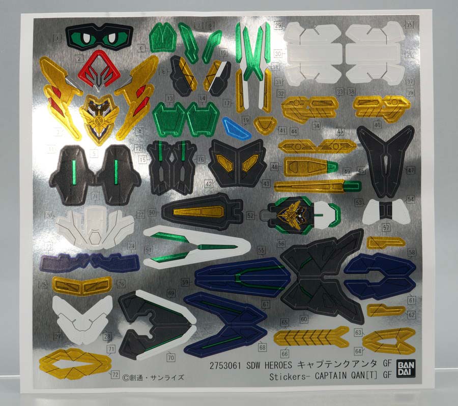 キャプテンクアンタGFのガンプラレビュー画像です