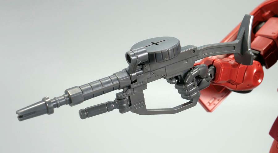 HGシャア専用高機動型ザクIIのガンプラレビュー画像です