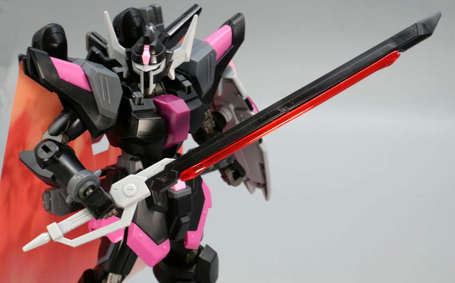 HGブラックナイトスコードルドラ リデラード機&ダニエル機&リュー機 セットのガンプラレビュー画像です