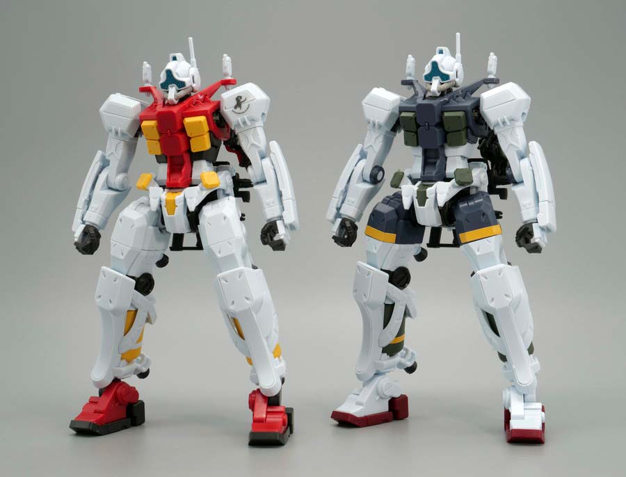 HGゲルググ スガイ機とボカタ機の比較ガンプラ画像です