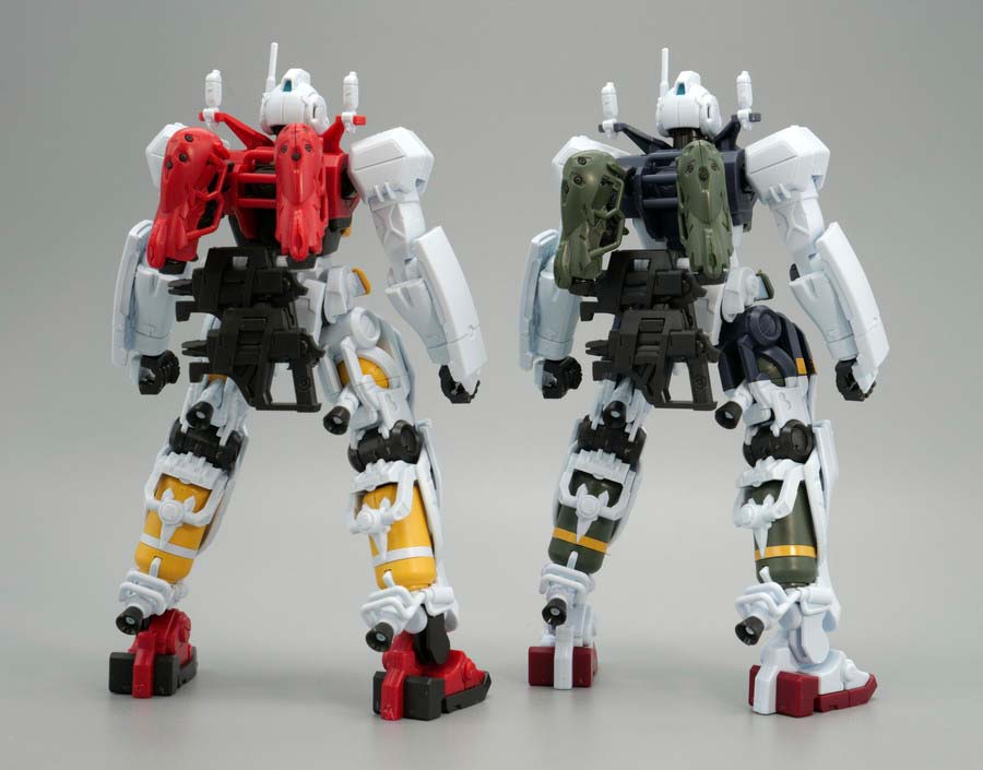 HGゲルググ スガイ機とボカタ機の比較ガンプラ画像です