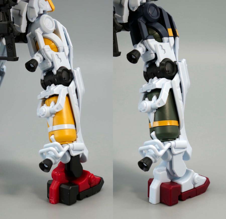 HGゲルググ スガイ機とボカタ機の比較ガンプラ画像です
