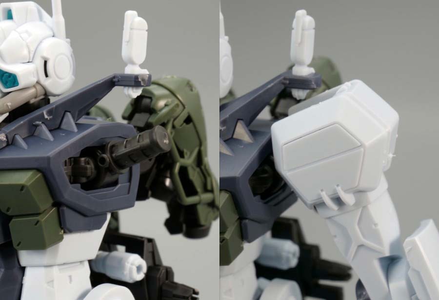 HGゲルググ ボカタ機のガンプラレビュー画像です