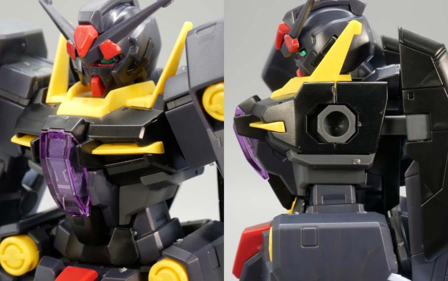 HGガンダムプルトーネブラックのガンプラレビュー画像です