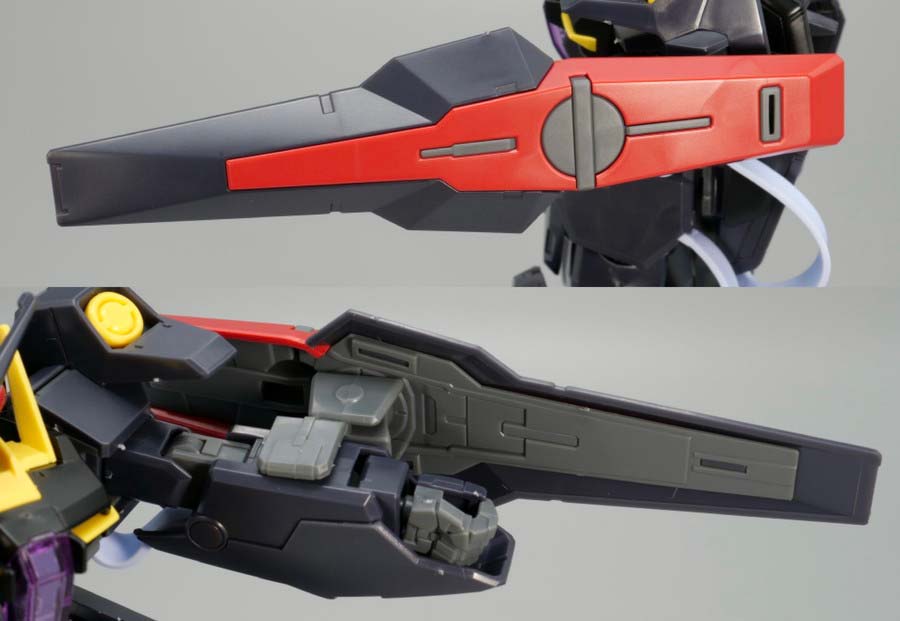 HGガンダムプルトーネブラックのガンプラレビュー画像です