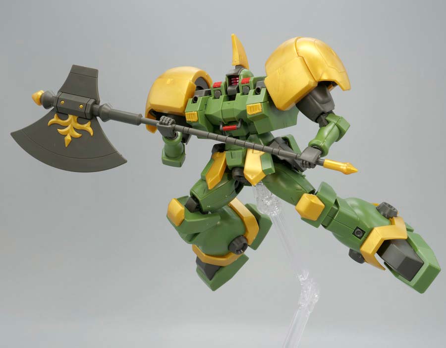 HGレオンのガンプラレビュー画像です