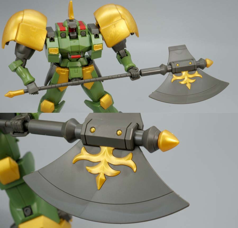 HGレオンのガンプラレビュー画像です
