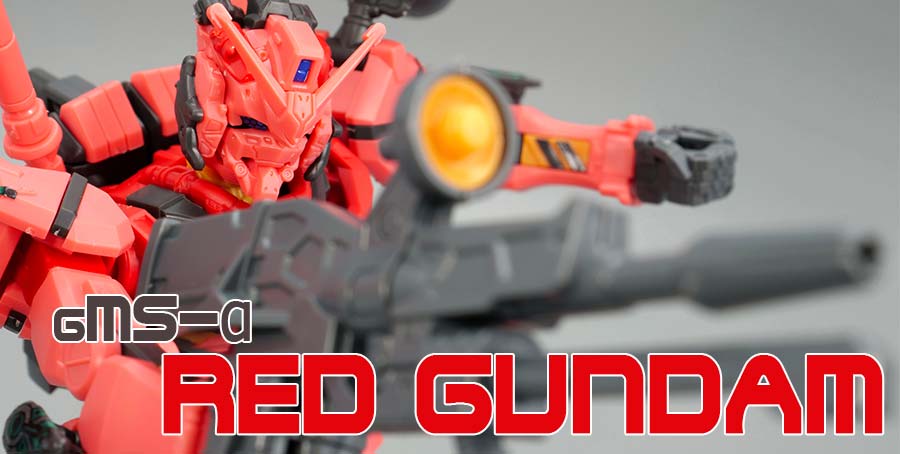 HG赤いガンダムのガンプラレビュー画像です