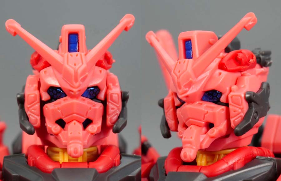 HG赤いガンダムのガンプラレビュー画像です