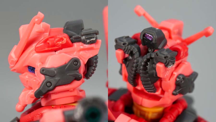 HG赤いガンダムのガンプラレビュー画像です