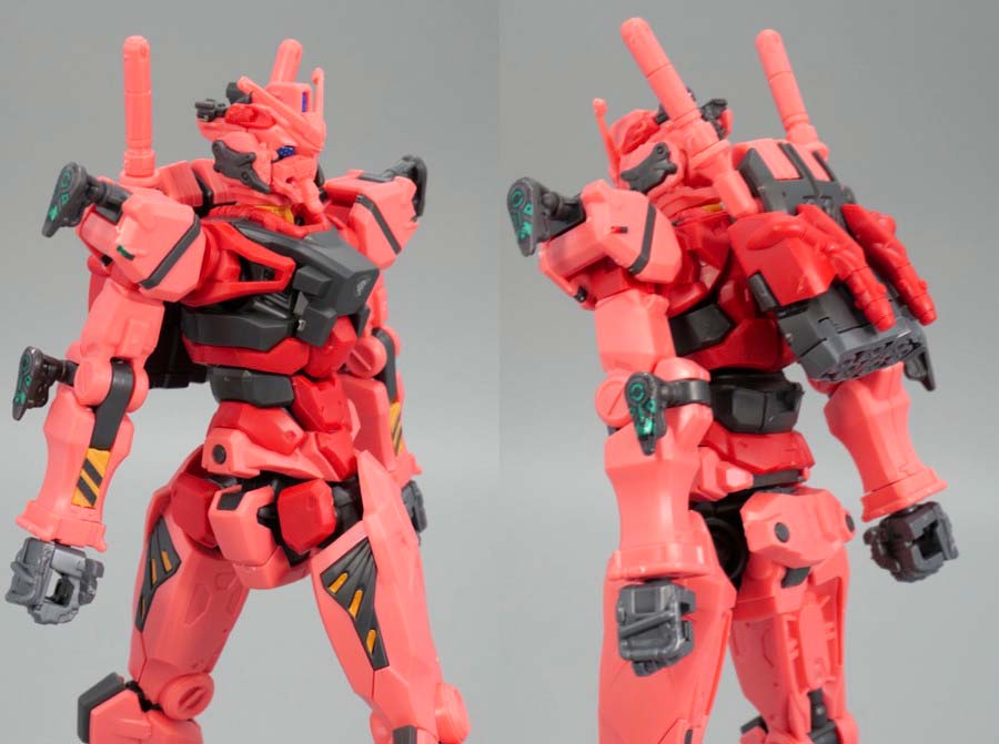 HG赤いガンダムのガンプラレビュー画像です