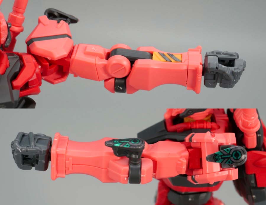 HG赤いガンダムのガンプラレビュー画像です