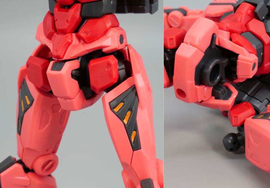 HG赤いガンダムのガンプラレビュー画像です