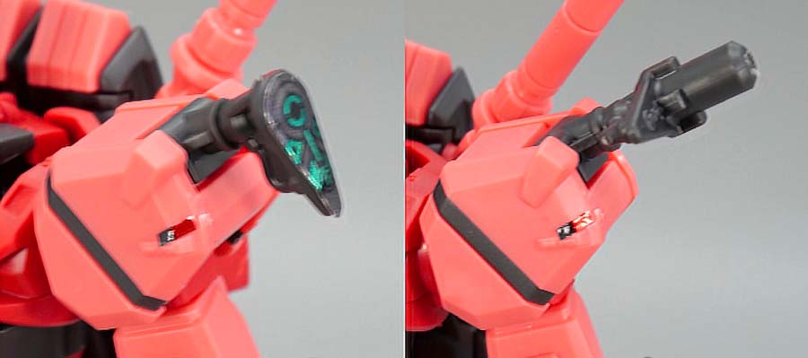 HG赤いガンダムのガンプラレビュー画像です