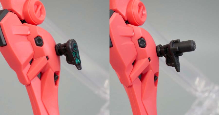 HG赤いガンダムのガンプラレビュー画像です