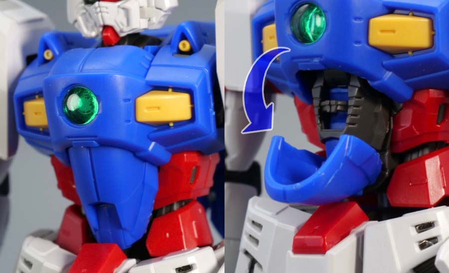 RGシャイニングガンダムのガンプラレビュー画像です