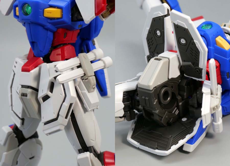 RGシャイニングガンダムのガンプラレビュー画像です